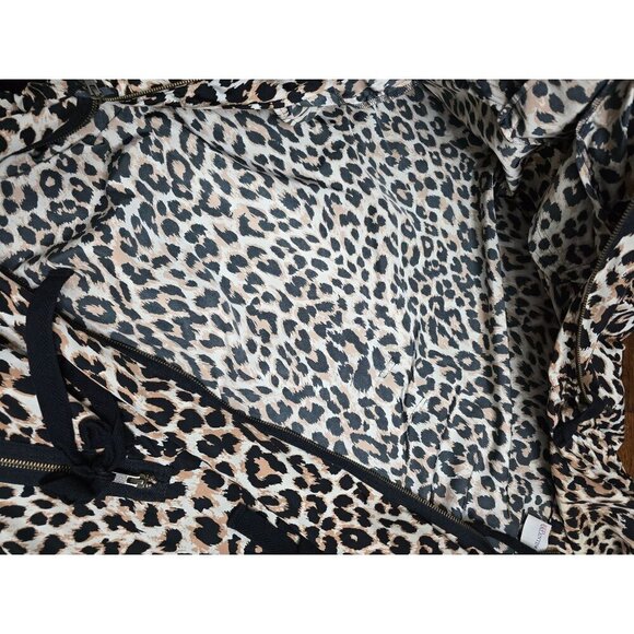 RED Valentino Lightweight Leopard Animal Print Tie Waist Designer Coat - Picture 9 of 16